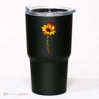 Multiple Sclerosis Awareness Sunflower Butterfly Tumbler thumb 0