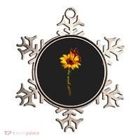 Multiple Sclerosis Awareness Sunflower Butterfly Ornament thumb 0