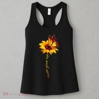 Multiple Sclerosis Awareness Sunflower Butterfly Women's Tank Top thumb 3