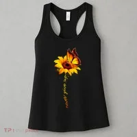 Multiple Sclerosis Awareness Sunflower Butterfly Women's Tank Top thumb 3