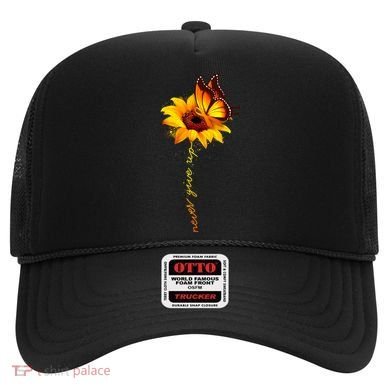 Multiple Sclerosis Awareness Sunflower Butterfly Hat