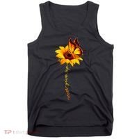 Multiple Sclerosis Awareness Sunflower Butterfly Tank Top thumb 0