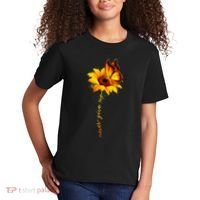 Multiple Sclerosis Awareness Sunflower Butterfly Kids T-Shirt thumb 2