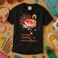Multiple Sclerosis Awareness, I’m Still Standing MS Warrior Kids T-Shirt thumb 3