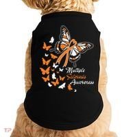 Multiple Sclerosis Awareness Butterflies Gift Cute Gift Funny Gift Doggie Tank thumb 0