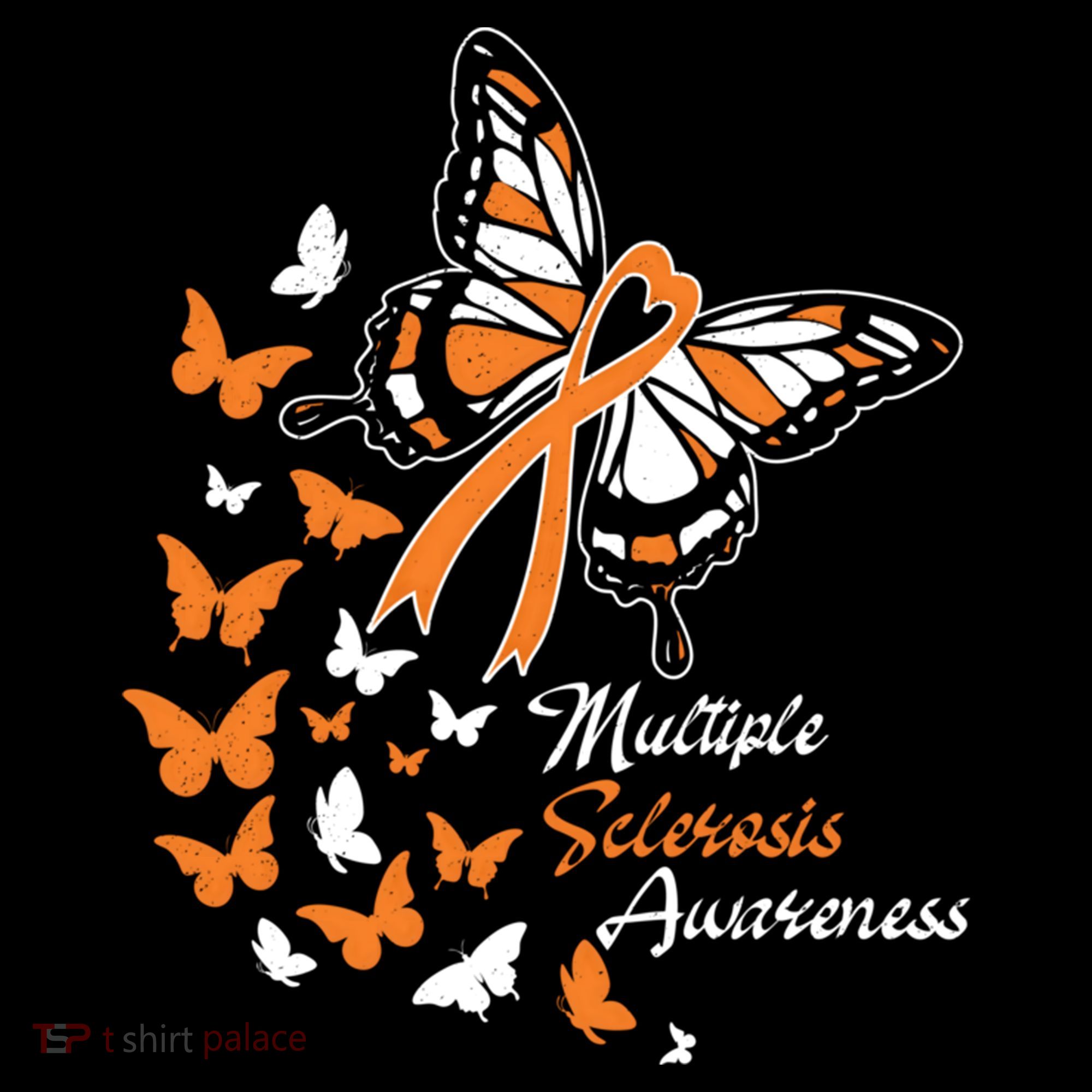 Multiple Sclerosis Awareness Butterflies Gift Cute Gift Funny Gift Doggie Tank