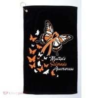 Multiple Sclerosis Awareness Butterflies Gift Cute Gift Funny Gift Golf Towel thumb 0