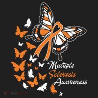 Multiple Sclerosis Awareness Butterflies Gift Cute Gift Funny Gift Golf Towel thumb 3
