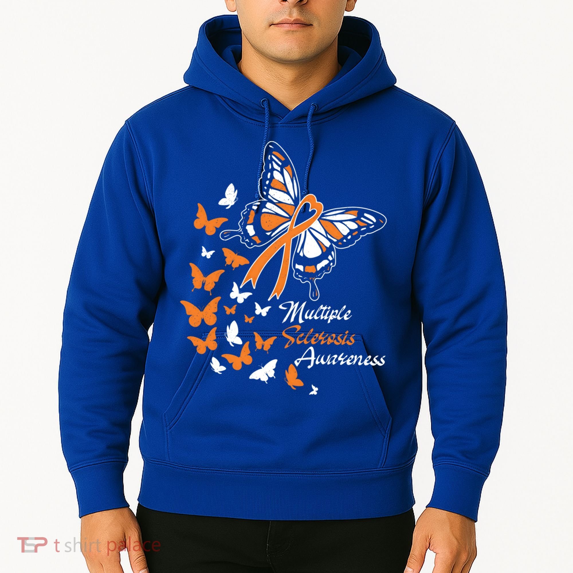 Multiple Sclerosis Awareness Butterflies Gift Cute Gift Funny Gift Hoodie