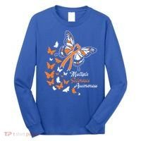 Multiple Sclerosis Awareness Butterflies Gift Cute Gift Funny Gift Long Sleeve Shirt thumb 0