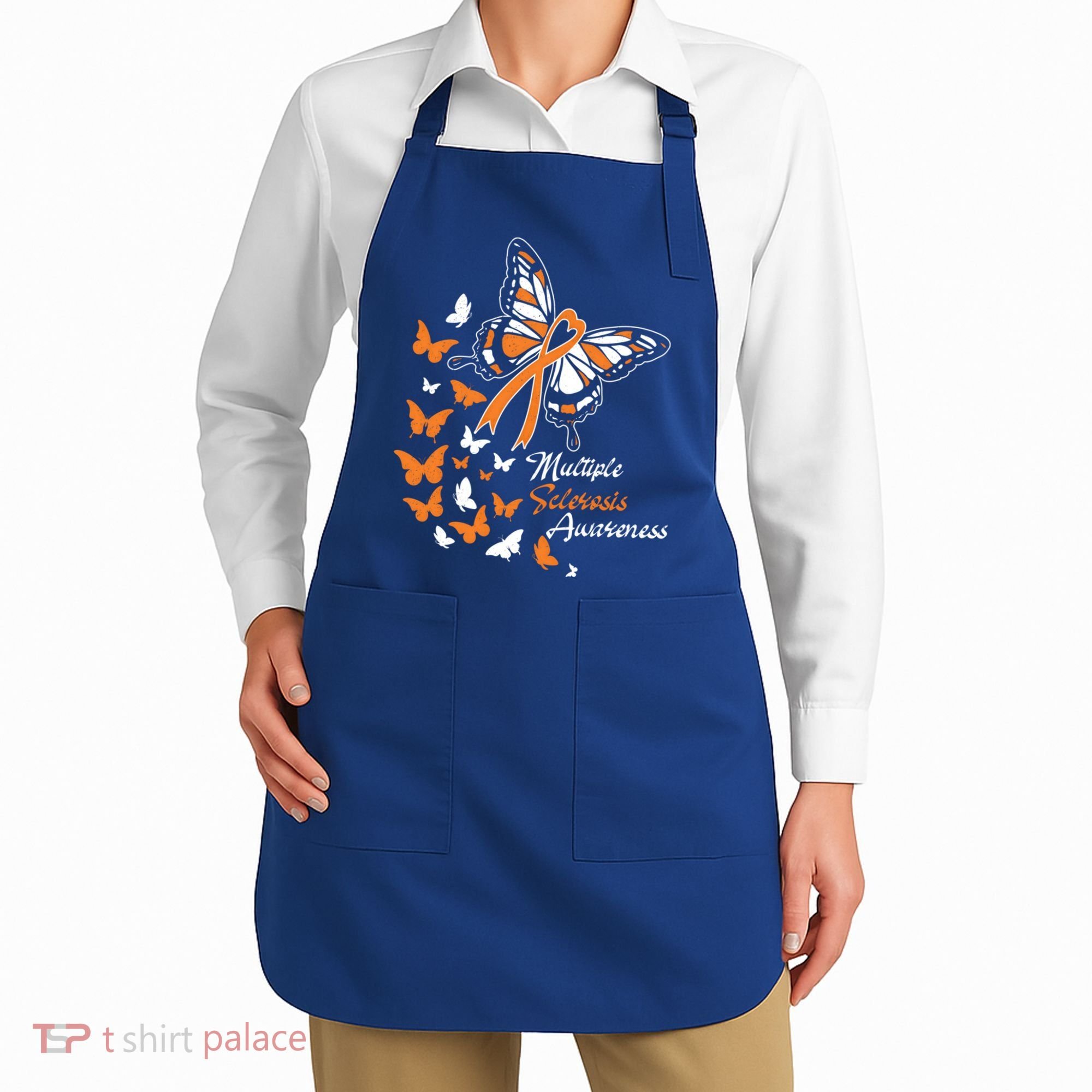 Multiple Sclerosis Awareness Butterflies Gift Cute Gift Funny Gift Apron