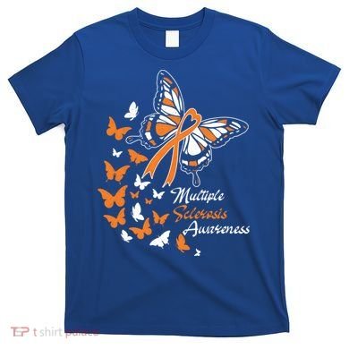Multiple Sclerosis Awareness Butterflies Gift Cute Gift Funny Gift T-Shirt