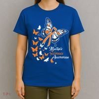 Multiple Sclerosis Awareness Butterflies Gift Cute Gift Funny Gift T-Shirt thumb 4
