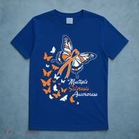 Multiple Sclerosis Awareness Butterflies Gift Cute Gift Funny Gift T-Shirt thumb 5