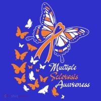 Multiple Sclerosis Awareness Butterflies Gift Cute Gift Funny Gift Polo thumb 2