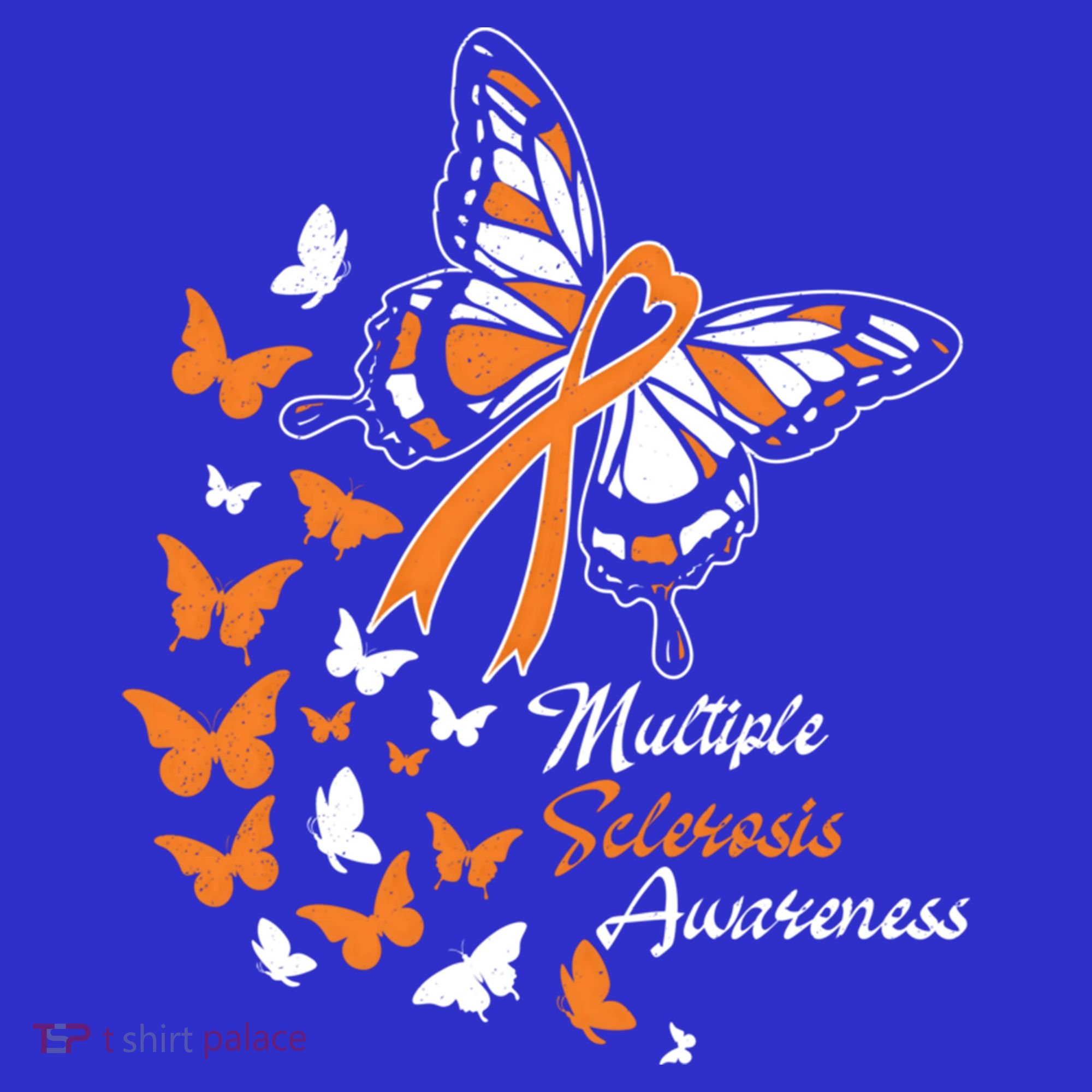 Multiple Sclerosis Awareness Butterflies Gift Cute Gift Funny Gift Polo
