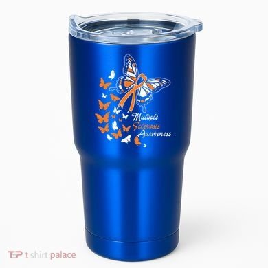 Multiple Sclerosis Awareness Butterflies Gift Cute Gift Funny Gift Tumbler