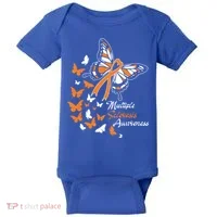 Multiple Sclerosis Awareness Butterflies Gift Cute Gift Funny Gift Baby Bodysuit thumb 0