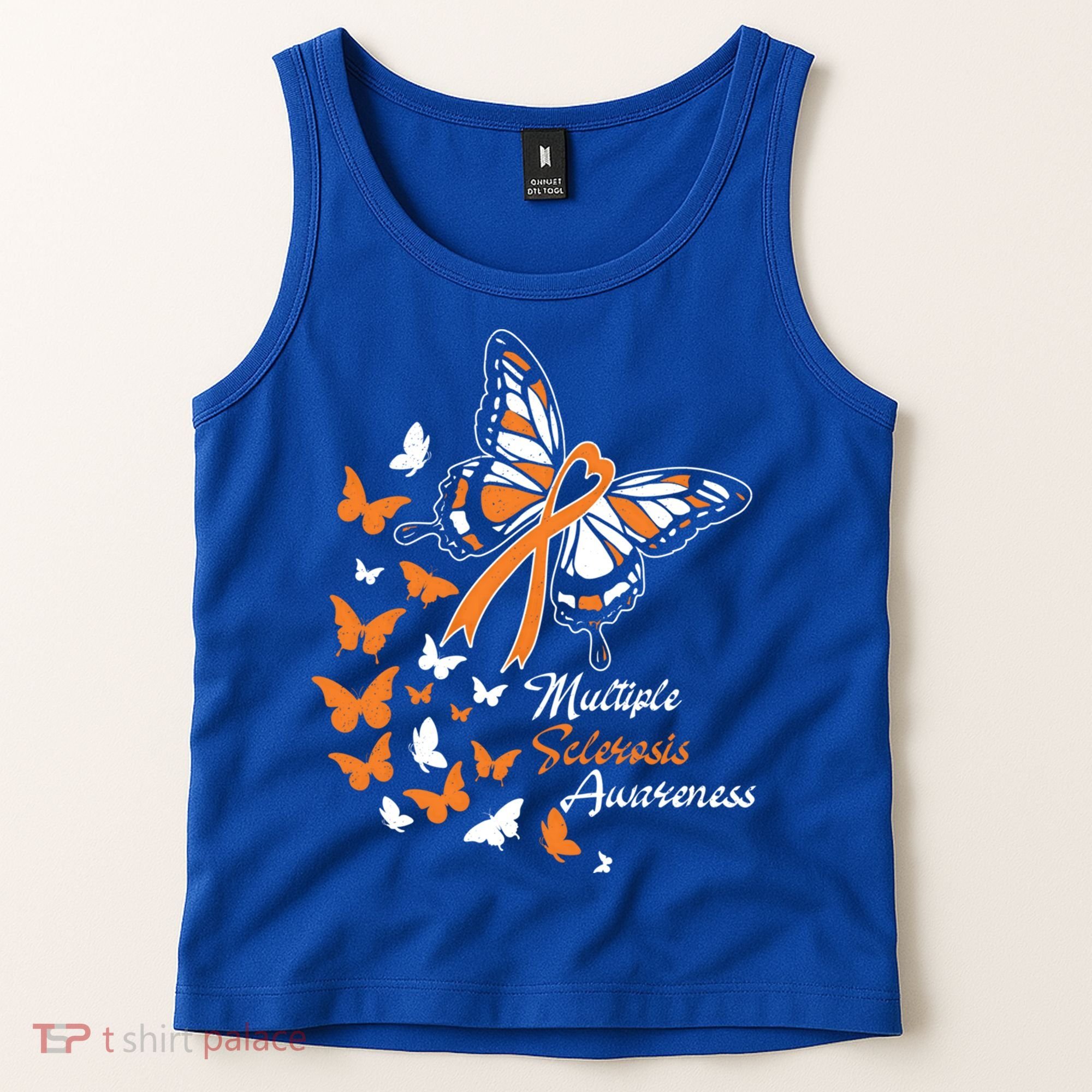 Multiple Sclerosis Awareness Butterflies Gift Cute Gift Funny Gift Tank Top