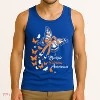 Multiple Sclerosis Awareness Butterflies Gift Cute Gift Funny Gift Tank Top thumb 3
