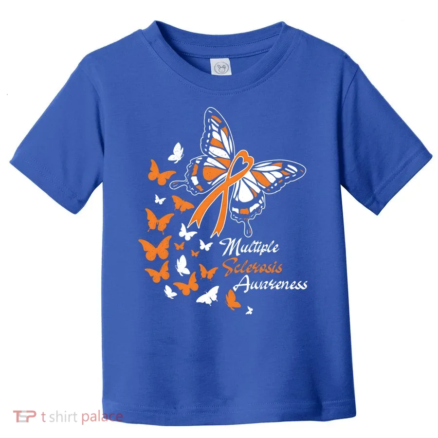 Multiple Sclerosis Awareness Butterflies Gift Cute Gift Funny Gift Toddler T-Shirt
