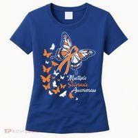 Multiple Sclerosis Awareness Butterflies Gift Cute Gift Funny Gift Women's T-Shirt thumb 0