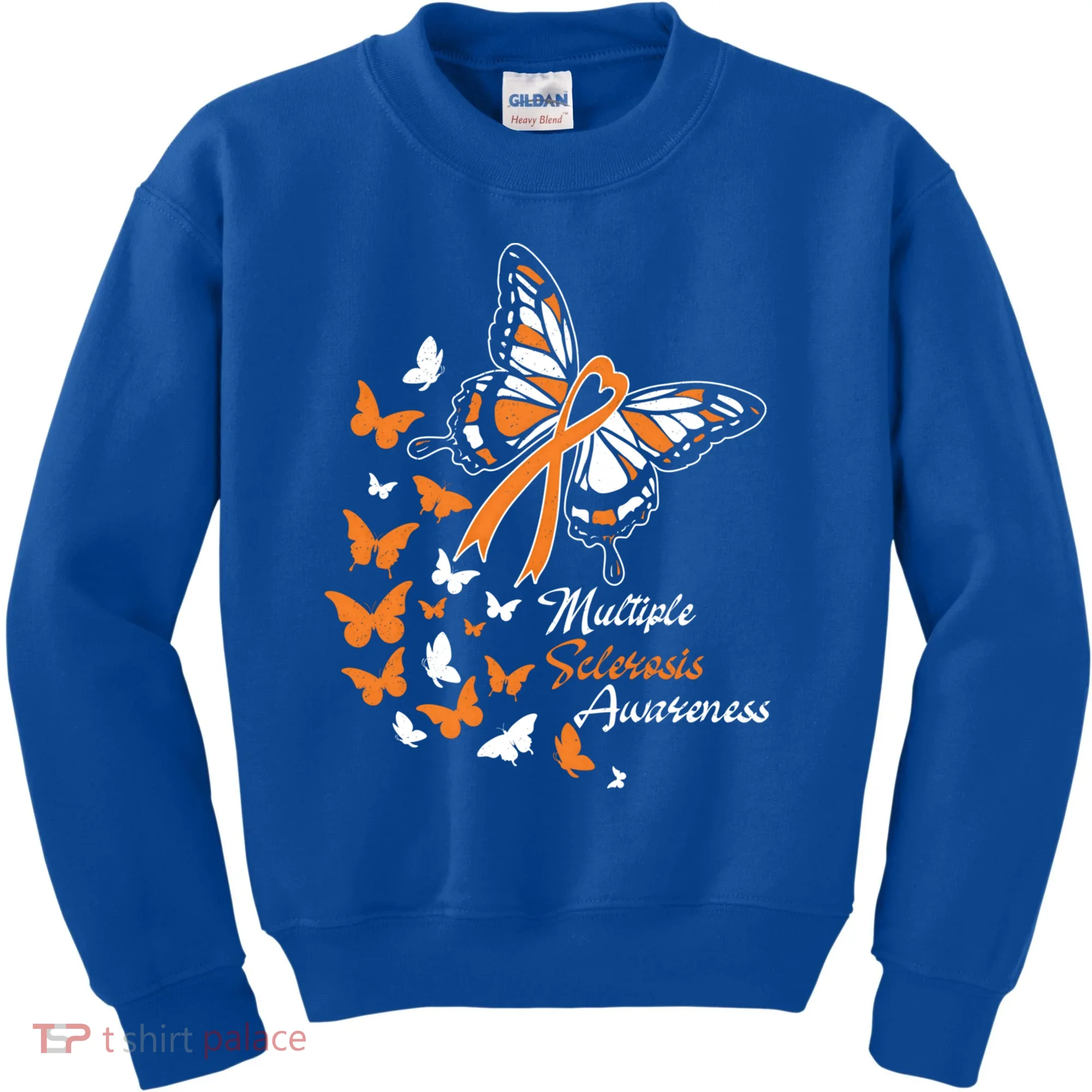 Multiple Sclerosis Awareness Butterflies Gift Cute Gift Funny Gift Kids Sweatshirt