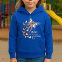 Multiple Sclerosis Awareness Butterflies Gift Cute Gift Funny Gift Kids Hoodie thumb 3