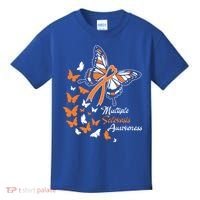 Multiple Sclerosis Awareness Butterflies Gift Cute Gift Funny Gift Kids T-Shirt thumb 0