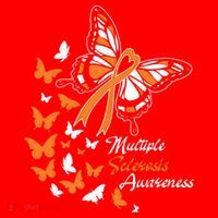 Multiple Sclerosis Awareness Butterflies Gift Cute Gift Funny Gift Santa Hat thumb 1
