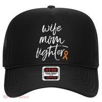 Multiple Sclerosis Awareness Orange Ribbon Wife Mom Fighter Meaningful Gift Hat thumb 0