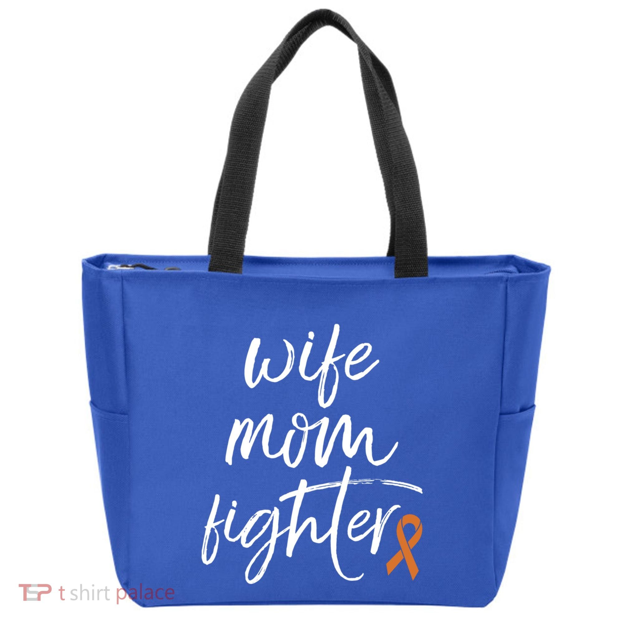 Multiple Sclerosis Awareness Orange Ribbon Wife Mom Fighter Meaningful Gift Tote Bag