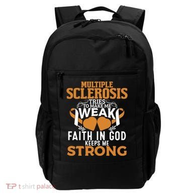 Multiple Sclerosis Awareness Orange Ribbon Funny Gift Backpack