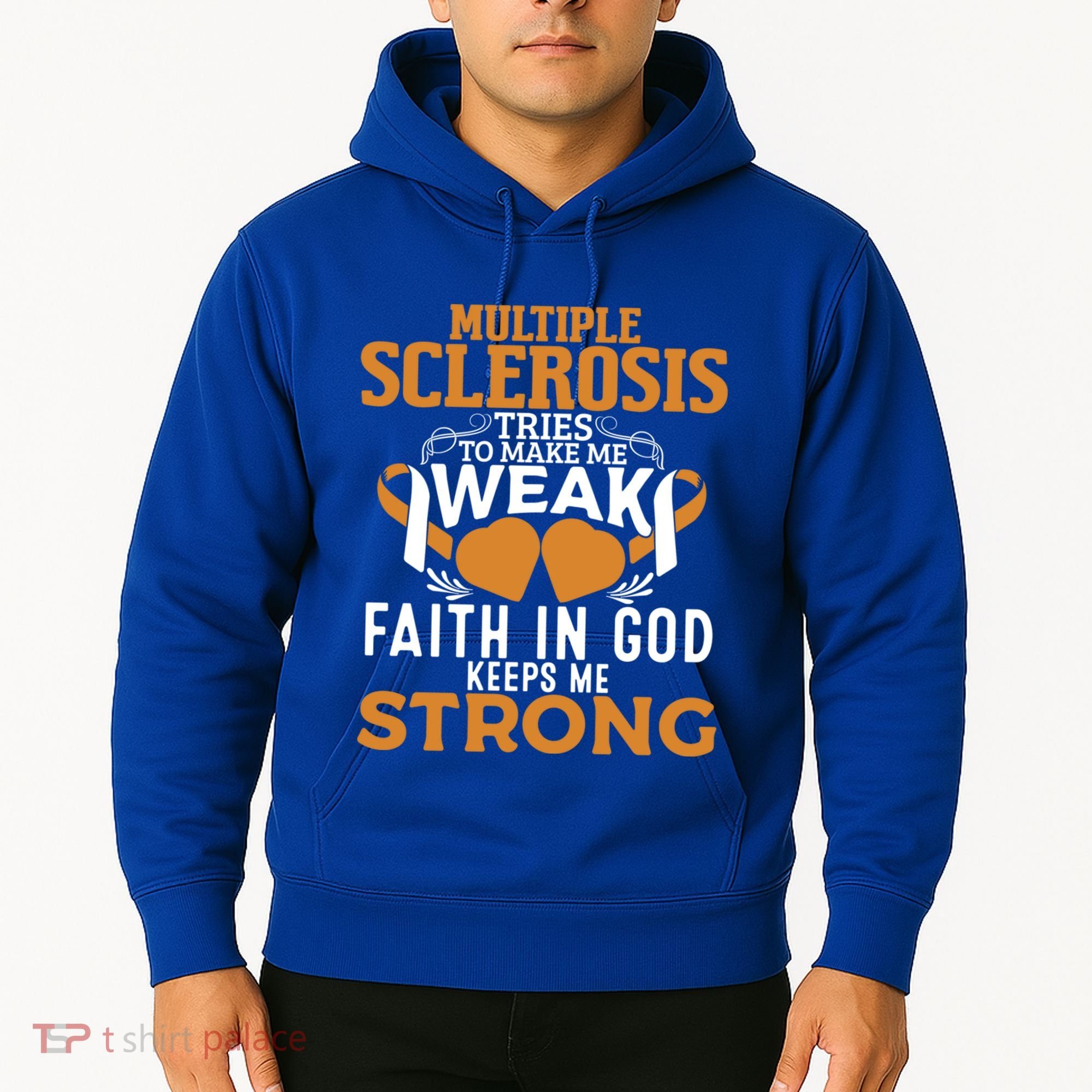 Multiple Sclerosis Awareness Orange Ribbon Funny Gift Hoodie