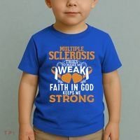 Multiple Sclerosis Awareness Orange Ribbon Funny Gift Toddler T-Shirt thumb 2