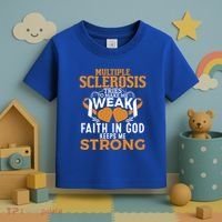 Multiple Sclerosis Awareness Orange Ribbon Funny Gift Toddler T-Shirt thumb 3
