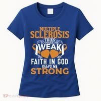 Multiple Sclerosis Awareness Orange Ribbon Funny Gift Women's T-Shirt thumb 0