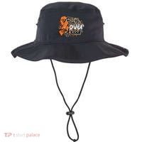 Multiple Sclerosis Awareness Ribbon Faith Over Fear Leopard Gift Bucket Hat thumb 0
