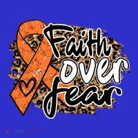Multiple Sclerosis Awareness Ribbon Faith Over Fear Leopard Gift Women's Tank Top thumb 5
