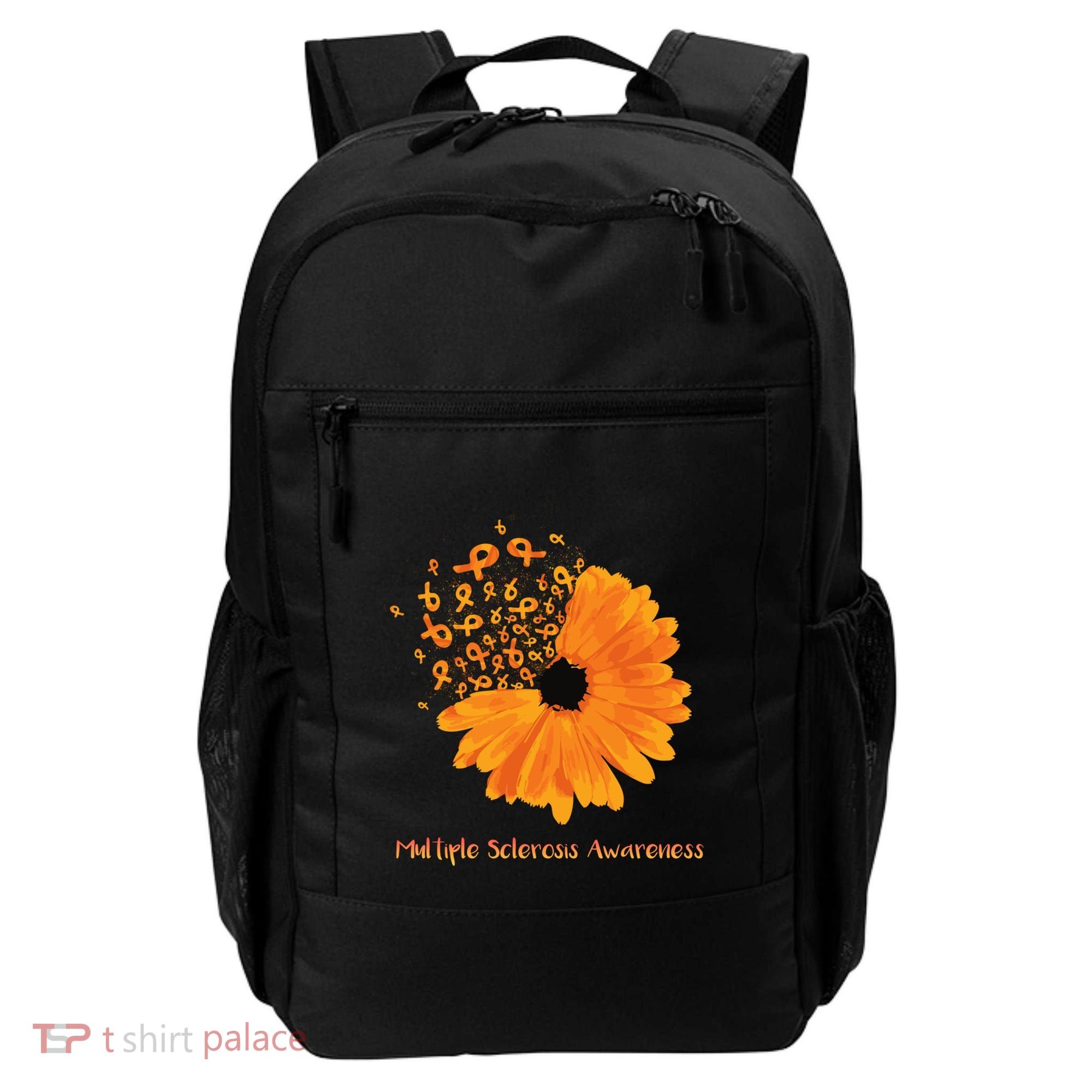 Multiple Sclerosis Awareness Ribbon Flower Ms Hope Fighter Cool Gift Backpack