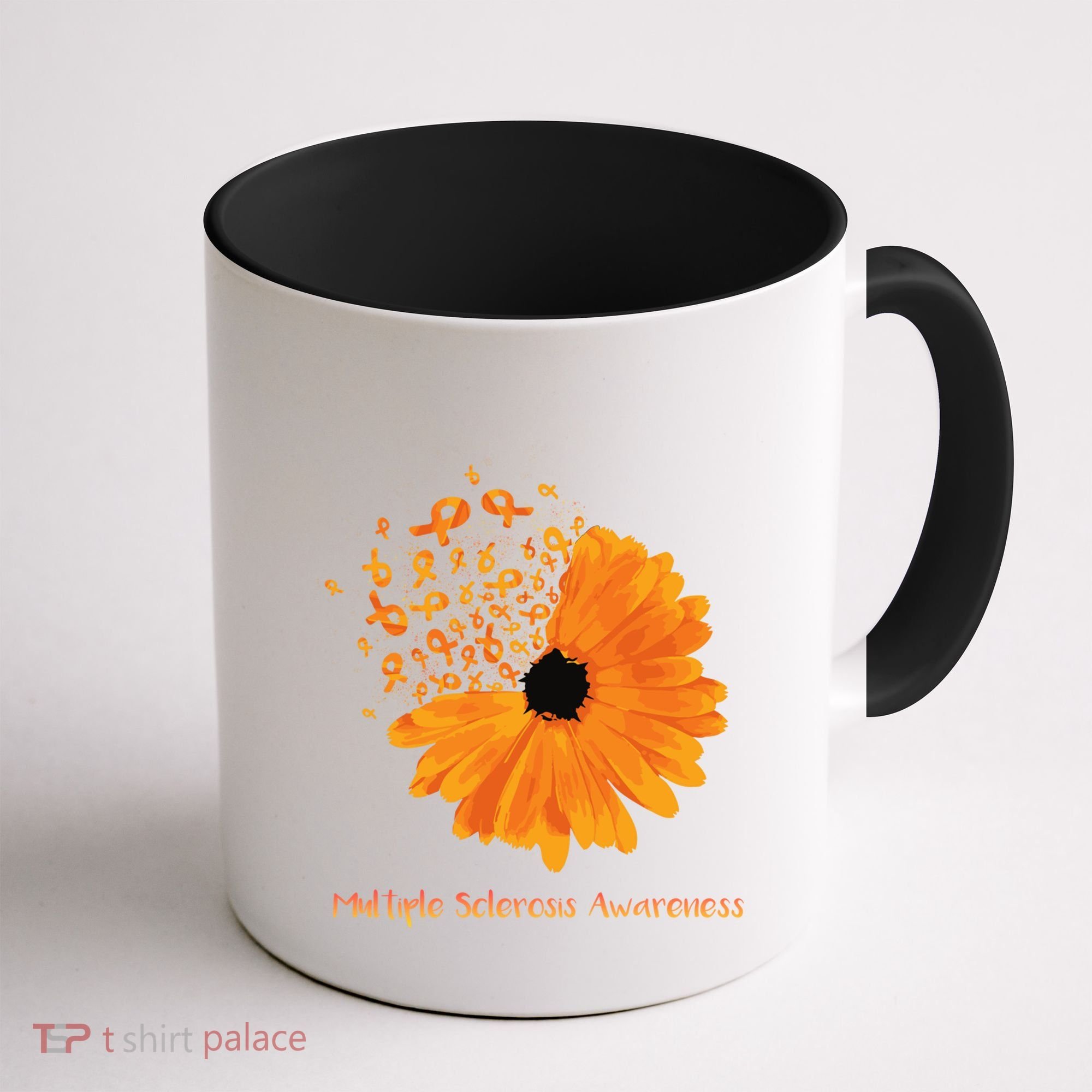 Multiple Sclerosis Awareness Ribbon Flower Ms Hope Fighter Cool Gift Coffee Mug
