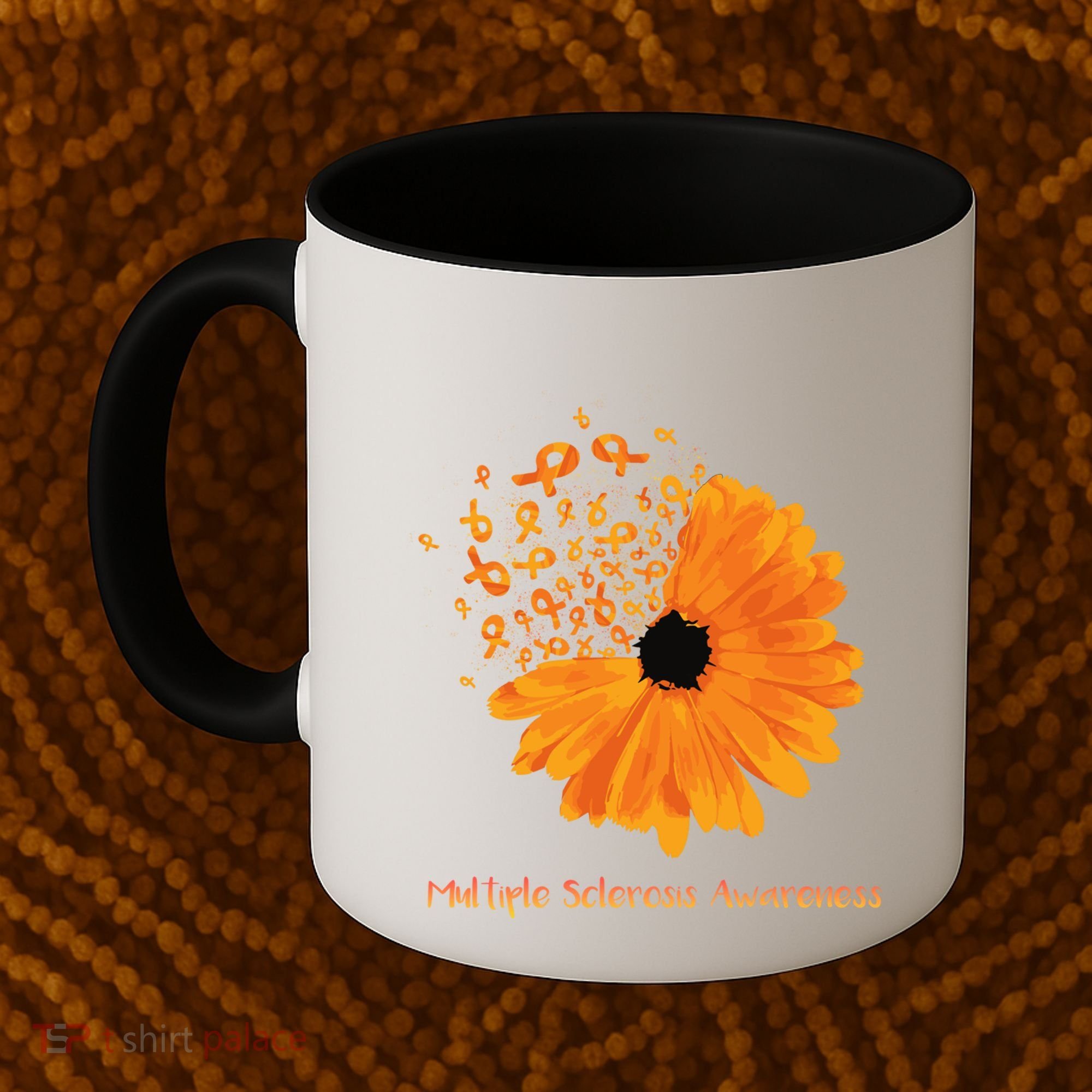 Multiple Sclerosis Awareness Ribbon Flower Ms Hope Fighter Cool Gift Coffee Mug