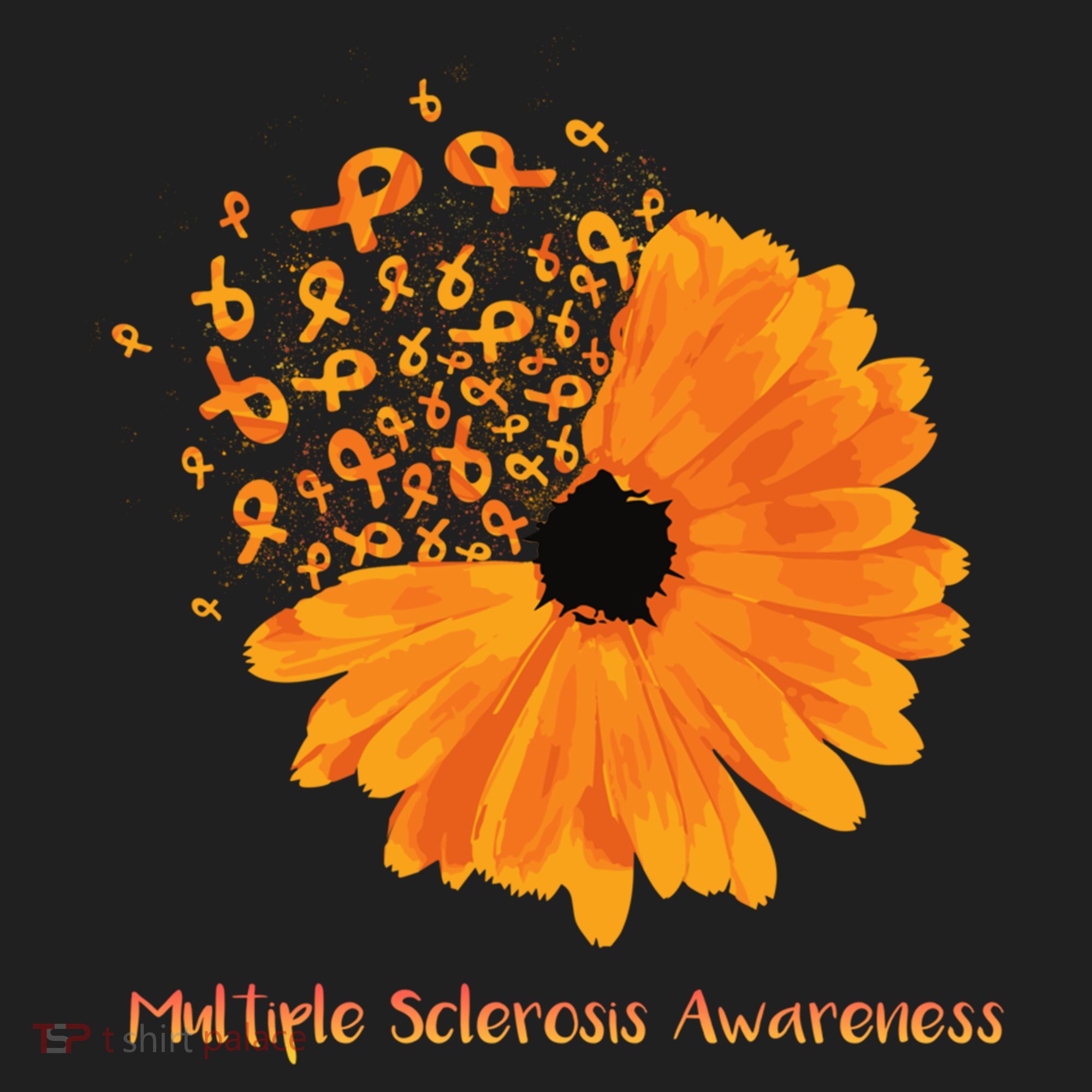 Multiple Sclerosis Awareness Ribbon Flower Ms Hope Fighter Cool Gift Beanie