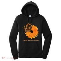 Multiple Sclerosis Awareness Ribbon Flower Ms Hope Fighter Cool Gift Women's Hoodie thumb 0