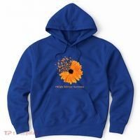 Multiple Sclerosis Awareness Ribbon Flower Ms Hope Fighter Cool Gift Hoodie thumb 0