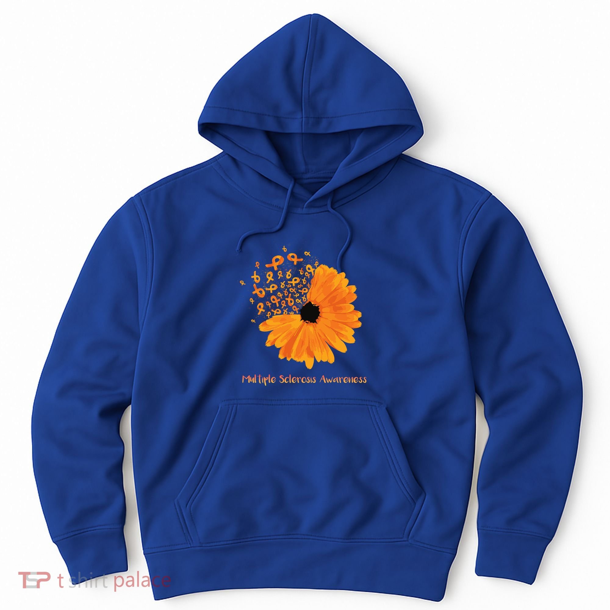 Multiple Sclerosis Awareness Ribbon Flower Ms Hope Fighter Cool Gift Hoodie