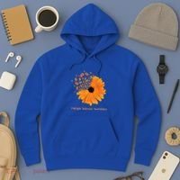 Multiple Sclerosis Awareness Ribbon Flower Ms Hope Fighter Cool Gift Hoodie thumb 3