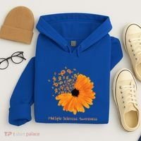 Multiple Sclerosis Awareness Ribbon Flower Ms Hope Fighter Cool Gift Hoodie thumb 4