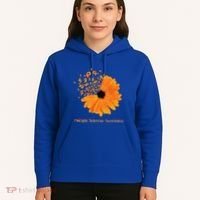 Multiple Sclerosis Awareness Ribbon Flower Ms Hope Fighter Cool Gift Hoodie thumb 5