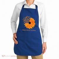 Multiple Sclerosis Awareness Ribbon Flower Ms Hope Fighter Cool Gift Apron thumb 2